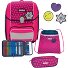  Genius Neon Safety DIN Schulranzen-Set 4-teilig Variante pink glow