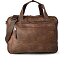  Traces Aktentasche Leder 39 cm Laptopfach Variante brown