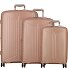  Evae 4 Rollen Kofferset 3-teilig mit Dehnfalte Variante pale pink