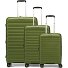  Travel Line 4700 4 Rollen Kofferset 3-teilig mit Dehnfalte Variante olive green