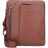  Black Square Umhängetasche Leder 24 cm Variante cuoio tabacco