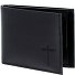  Leather Geldbörse RFID Schutz Leder 11 cm Variante schwarz-freedom cross