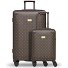  Palermo 4 Rollen Kofferset 2-teilig Variante dark brown