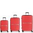  Kume 4 Rollen Kofferset 3-teilig mit Dehnfalte Variante coral
