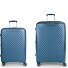  Queens 4 Rollen Kofferset 2-teilig mit Dehnfalte Variante azul