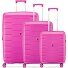  Skyline 2.0 4 Rollen Kofferset 3-teilig mit Dehnfalte Variante fucsia