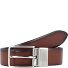  Gürtel Leder Variante haselnuss-schwarz | 95 cm