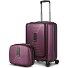  Essentials 14 Kofferset 2 tlg. Kabinentrolley mit Dehnfalte + Beautycase Variante aubergine metallic