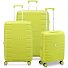  Skyline 2.0 4 Rollen Kofferset 3-teilig mit Dehnfalte Variante cyber limette