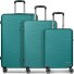  Dallas 3.0 4 Rollen Kofferset 3-teilig mit Dehnfalte Variante turquoise