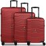  Bologna 4 Rollen Kofferset 3-teilig Variante dark red