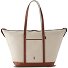  Canvas Shopper Tasche 62 cm Variante ecru-cuoio