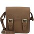 kleine Umhängetasche Leder 15 cm Variante braun-matt