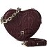  Fashion Mini Bag Umhängetasche Leder 14 cm Variante port red