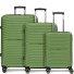  Shine 4 Rollen Kofferset 3-teilig mit Dehnfalte Variante olive