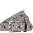  Nietengürtel Leder Variante light grey | 100 cm