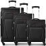  Beaumont 4 Rollen Kofferset 3-teilig mit Dehnfalte Variante black