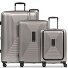  Essentials 14 4 Rollen Kofferset 3-teilig mit Dehnfalte Variante coffee grey metallic