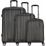  Moonrock 4 Rollen Kofferset 3-teilig mit Dehnfalte Variante black brushed