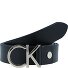  CK Logo Gürtel Leder Variante black-lightgold | 100 cm