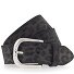  Gürtel Leder Variante anthrazit grau-schwarz | 100 cm