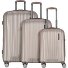  Moonrock 4 Rollen Kofferset 3-teilig mit Dehnfalte Variante rosesilver brushed