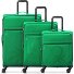  x United Colors of Benetton Color Block 4-Rollen Kofferset 3 tlg. Variante green