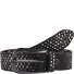  Nietengürtel Leder Variante schwarz | 80 cm
