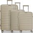  London 4 Rollen Kofferset 3-teilig mit Dehnfalte Variante beige