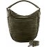  Riffeltier S Schultertasche Leder 33 cm Variante khaki green