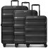  Pro PP 4 Rollen Kofferset 3-teilig mit Dehnfalte Variante black