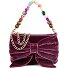 Soft Velvet Schultertasche 20 cm Variante beet red