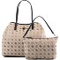  Victtoria Shopper Tasche 40 cm Variante latte logo-black
