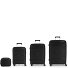  Kiba 4 Rollen Kofferset 3-teilig mit Dehnfalte Variante negro