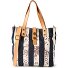  Genziana Shopper Tasche 22 cm Variante righe blu-moro