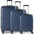  5808 4 Rollen Kofferset 3-teilig mit Dehnfalte Variante blau