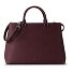  Hanna Handtasche Leder 40 cm Variante dark garnet