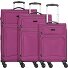  Travel Line 9204 4 Rollen Kofferset 3-teilig mit Dehnfalte Variante purple