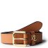 Logo Gürtel Leder Variante classic caramel | 80 cm