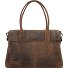  Retro Lamarr Schultertasche Leder 45 cm Laptopfach Variante dunkelbraun