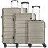  New York 2.0 4 Rollen Kofferset 3-teilig Variante champagner-metallic