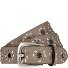  Nietengürtel Leder Variante taupe | 90 cm