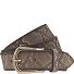 Sabia Gürtel Leder Variante dunkelgrau-goldmetallic | 100 cm