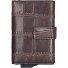  Fano C-Three Kreditkartenetui RFID Schutz Leder 7 cm Variante darkbrown