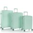  Pastel 4 Rollen Kofferset 3-teilig mit Dehnfalte Variante mint