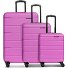  Munich 4.0 4 Rollen Kofferset 3-teilig mit Dehnfalte Variante pink dull