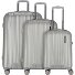  Moonrock 4 Rollen Kofferset 3-teilig mit Dehnfalte Variante silver brushed