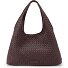  Paz Weave Silky Schultertasche Leder 42 cm Variante aubergine