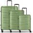  Essentials 10 3-SET 4 Rollen Kofferset 3-teilig Variante green-metallic