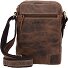  Vintage Umhängetasche Leder 20 cm Variante brown